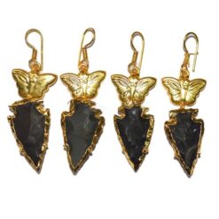 σκουλαρίκια μαύρου όνυχα-chakra.gr