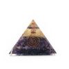 Πυραμίδα Oργόνης Aμέθυστου- Gold Quartz