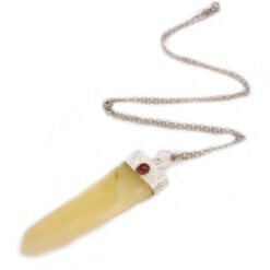 Φυλαχτό Σπαθί Κιτρίνη με Γρανάτη