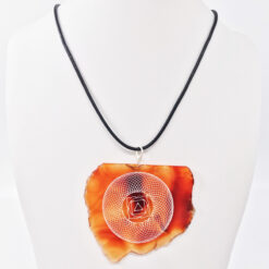 Alternative view of Μενταγιόν 1ο τσάκρα-Κόκκινος αχάτης