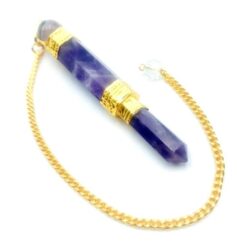 Εκκρεμές Gold Αμέθυστου