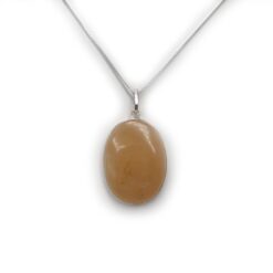 Μενταγιόν Οβάλ Κιτρίνης