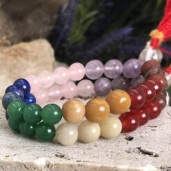 Alternative view of Βραχιόλι Αφθονίας 7 Chakra – Ισορροπία, Ενέργεια & Θετική Ροή Αφθονίας