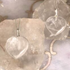 Μενταγιόν Brazillian Quartz  Crystal Heart