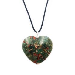 Μενταγιόν Καρδιά Ίασπις Jasper Bloodstone