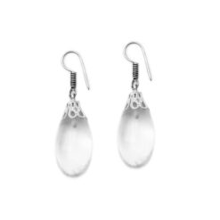 Σκουλαρίκια Brazilian Crystal Quartz Lingam