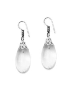 Σκουλαρίκια Brazilian Crystal Quartz Lingam