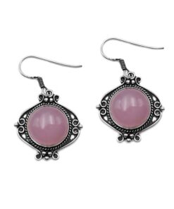 Σκουλαρίκια Rose Quartz