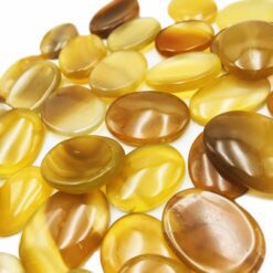 Alternative view of Βότσαλο Κουταλάκι Yellow Onyx