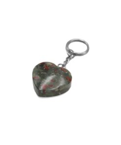 Μπρελόκ Καρδιά Ίασπις Jasper Bloodstone