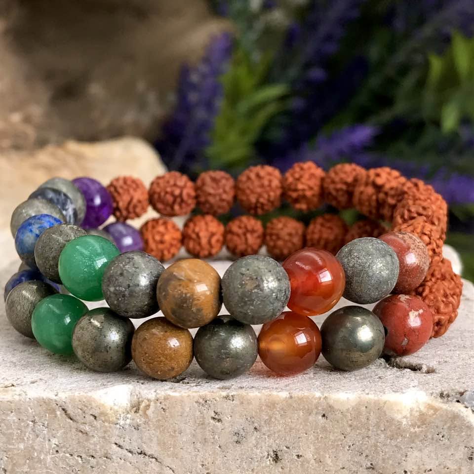 Βραχιόλι Rudraksha 7 Chakra