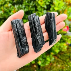 Alternative view of Ακατέργαστη  Μαύρη Τουρμαλίνη   Ράβδος Πρίσμα (Βest Quality)