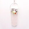 Μενταγιόν Flower Ροζ Χαλαζία
