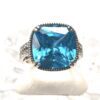 Δαχτυλίδι  Silver 925 with  Light Blue Zircon