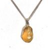 Μενταγιόν Ασημί 925  Citrine 