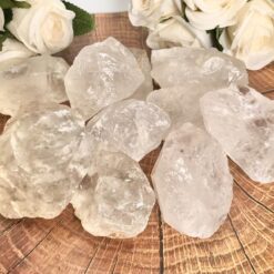 Ακατέργαστος Λευκός Χαλαζίας - Καθαρότητα, Ισορροπία & Θετική Ενέργεια - Grand Size