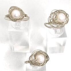 Χειροποίητο δαχτυλίδι 925με Μαργαριτάρι