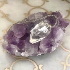Μενταγιόν Natural Crystal Quartz